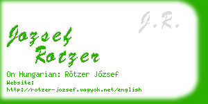 jozsef rotzer business card