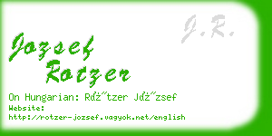 jozsef rotzer business card